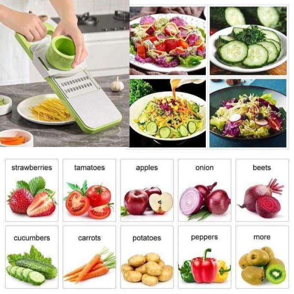 5in1 Vegetable Cutter (একের ভিতর পাঁচ) সবজি কাটার - Image 5